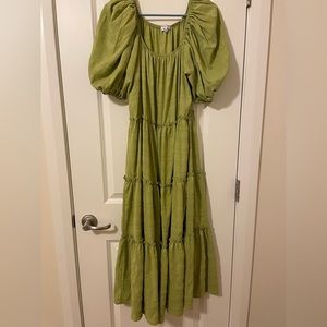 Spring Time Green Maxi Dress